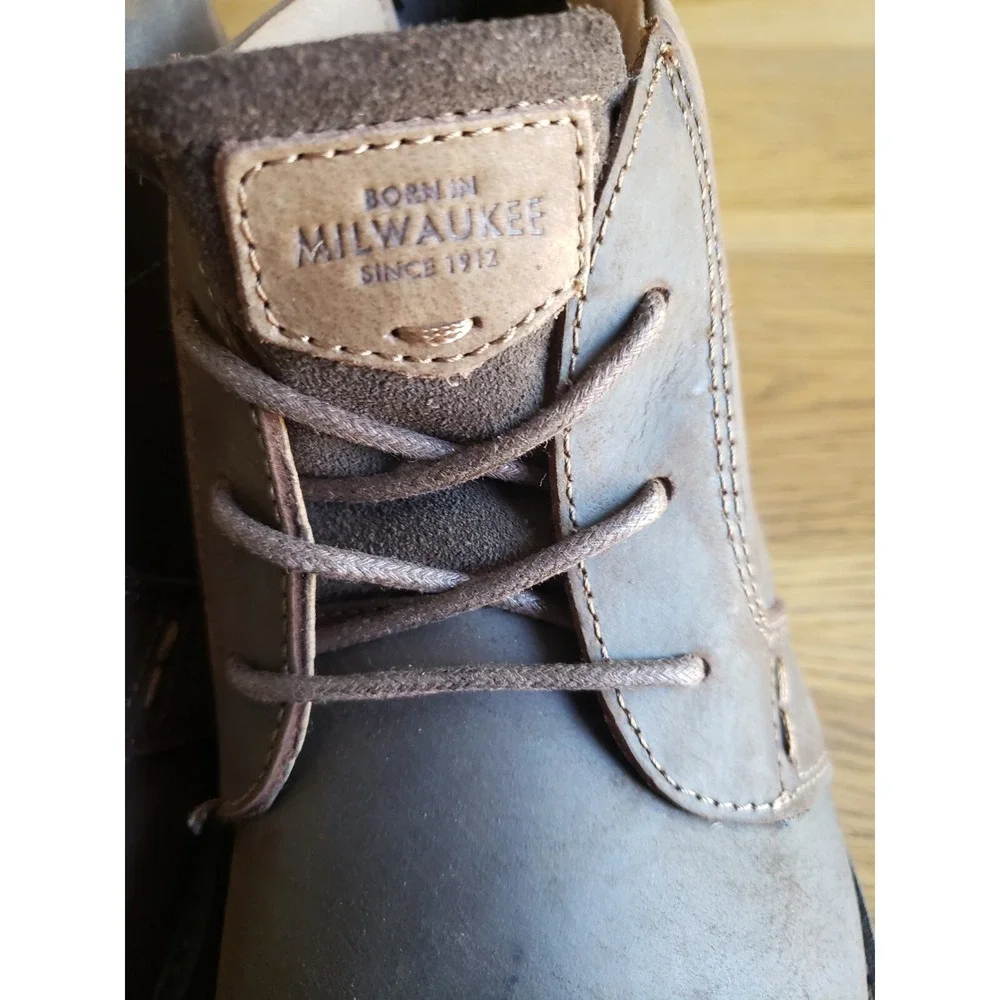 Nunn‎ Bush Barclay Brown Crazy Horse Shoes mens Plain Toe Ankle Boot Sz 9M NWB